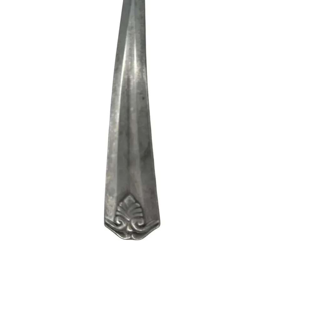 Lenox Salad Spoon and Fork with Detailed Curved Handles - Cast Aluminum Possibly